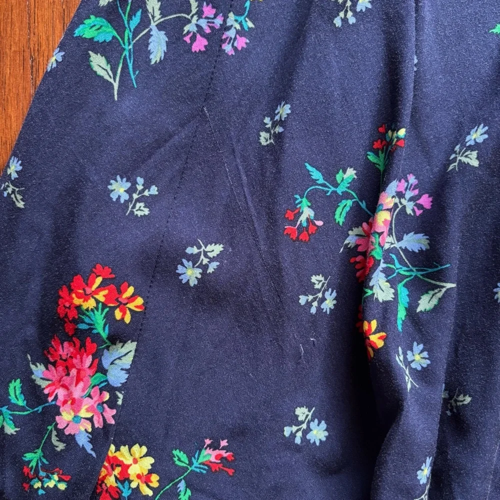 Gap Girls Blue Floral Flutter Sleeve Sundress | Size XXL 16/18 | Rayon